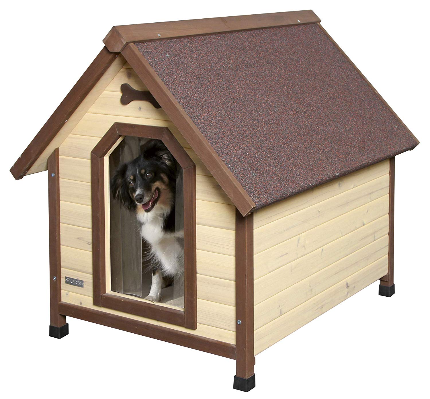 Kerbl Dog House 4-Seasons 100 x 83 x 94 cm,Brown - Image 2
