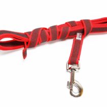 Julius-K9 216GM-R-3 Color & Gray Super-Grip Leash without Handle, 20 mm x 3 m, Red-Gray