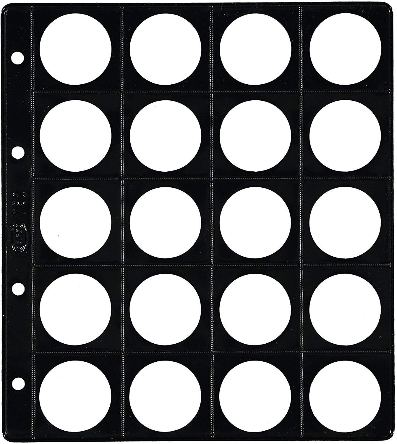 25 Sachets for Album of Coins Taupe with Alma Matt 20 alojamientos, Clear