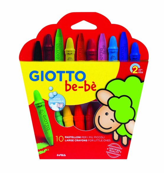 GIOTTO 466800 BEBE WAX CRAYONS 10 BOX
