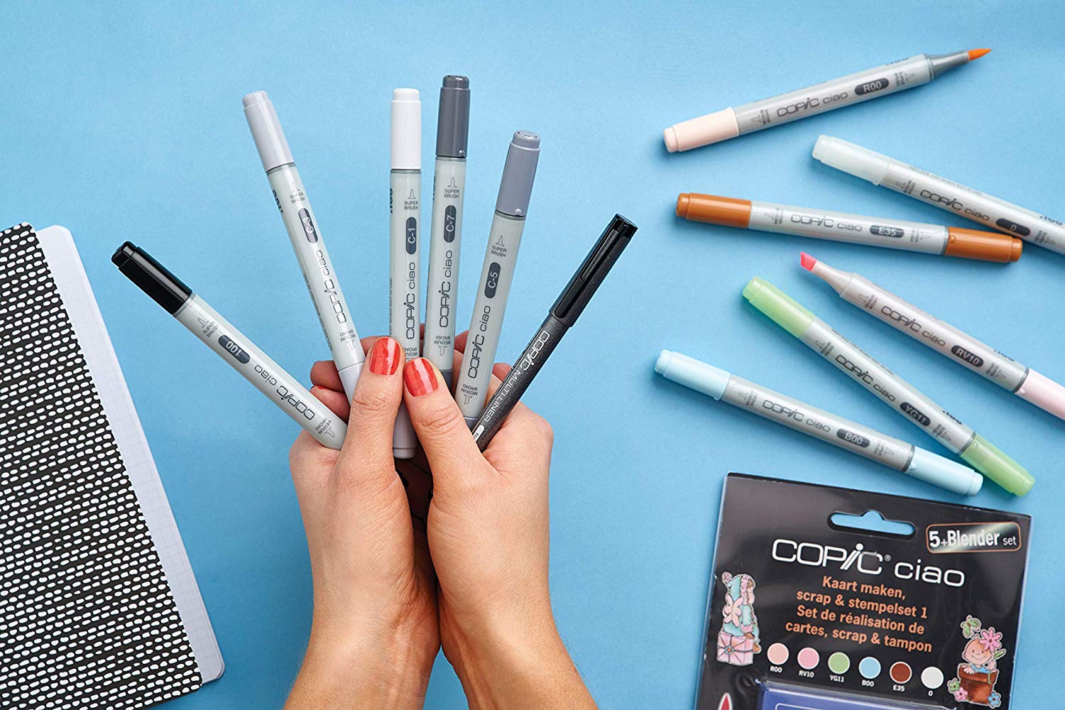 Copic Ciao Coloured Marker Pen, 5+1 Set Portrait 1, For Art & Crafts, Colouring, Graphics, Highlighter, Design, Anime - Image 3