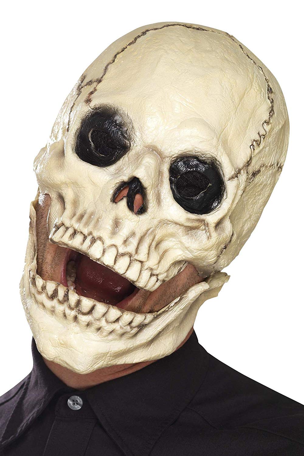 Fancy Dress Skull Mask Foam Latex, White - Image 2