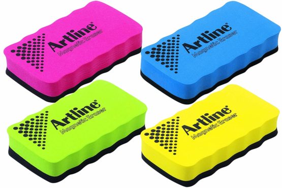 Artline Drywipe Whiteboard Eraser Magnetic for Magnetic Boards Blue Ref ERTMMBLU - Image 2