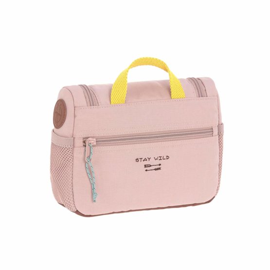 LÄSSIG Adventure Kids toilet bag with name tag, 20 cm, 1,6 L, Tipi pink - Image 2