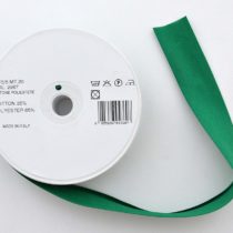 Inastri 25/5/5 mm Polycotton Bias Binding-Col. xx-GREEN-20m Roll, Polyester Cotton, Bottle Green, 11x11x3 cm