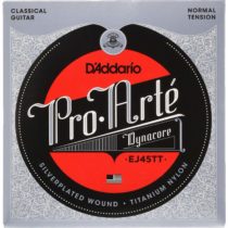 D'Addario EJ45TT ProArte DynaCore Titanium Trebles Normal Tension Classical Guitar Strings