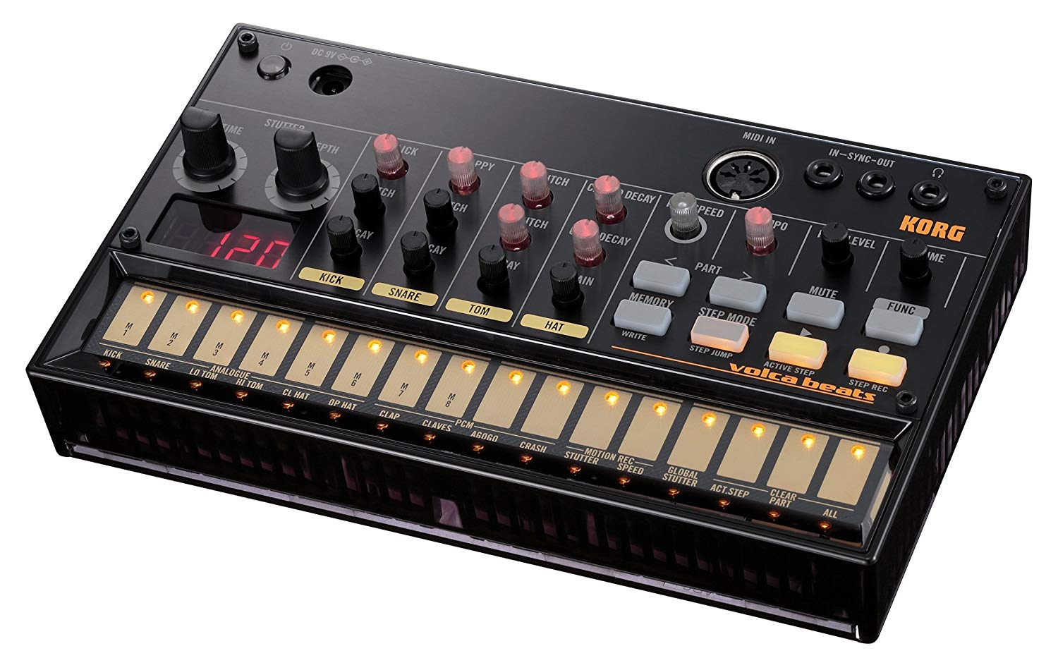 Korg - volca Beats - Analogue Rhythm Drum Machine Synthesizer, Black, Einheitsgröße - Image 2