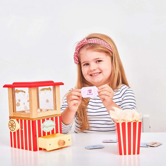 Le Toy Van - Wooden Honeybake Retro Popcorn Machine Role Kids Play Toy | Cinema, Kitchen Or Movies Pretend Play - Image 4