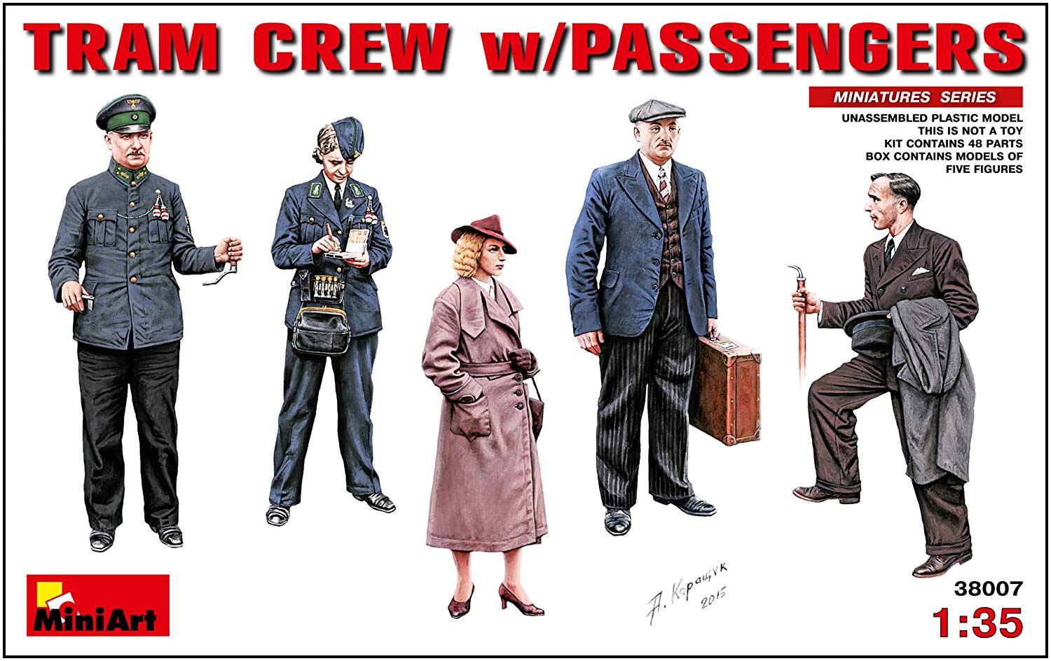 Miniart 1: 35 - Tram Crew with Passengers, Various, Small