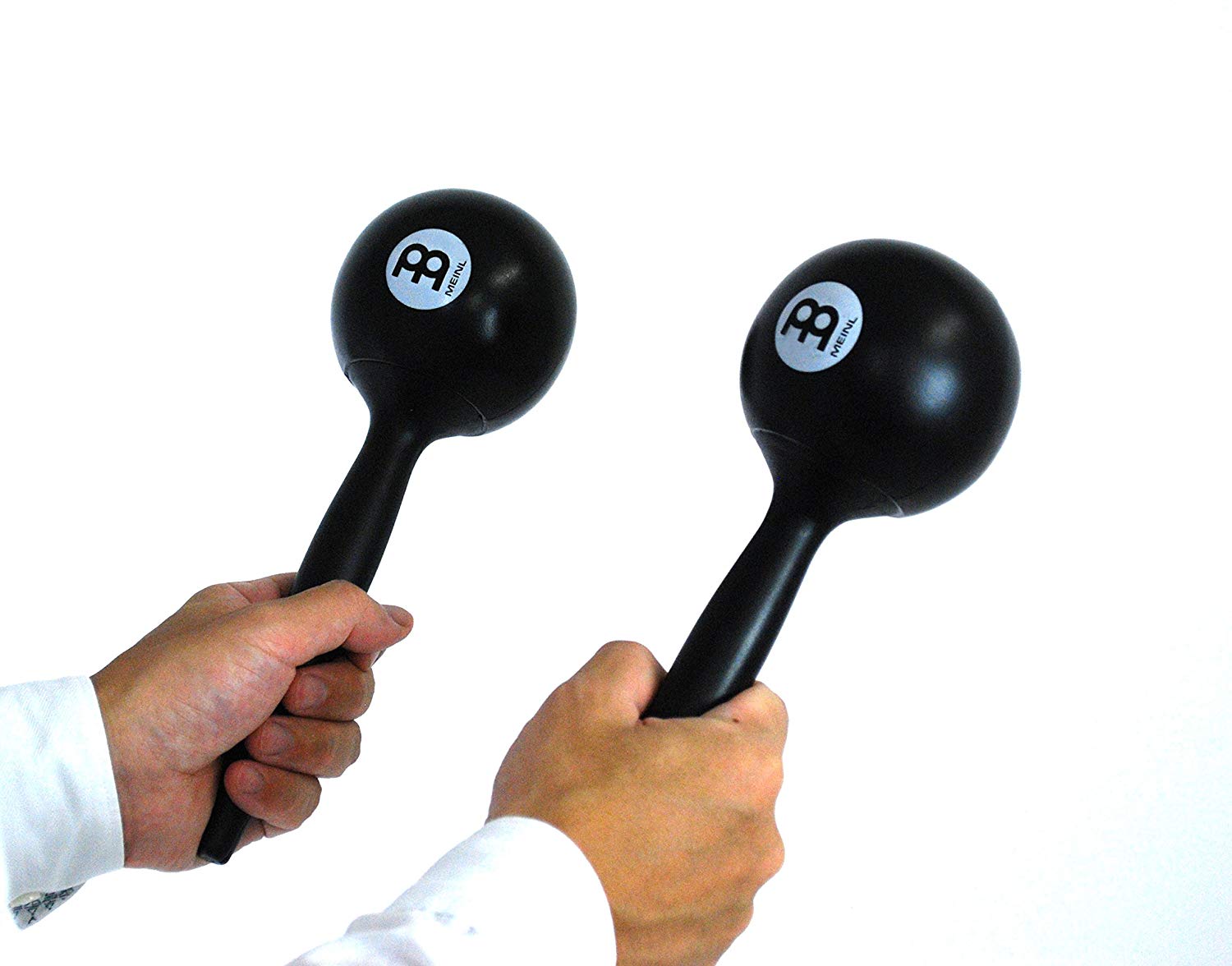 Meinl Percussion Live Maracas Shaker - 2 Musical Instruments with ergonomic Handle - Plastic, Wood (PM3BK) - Image 4