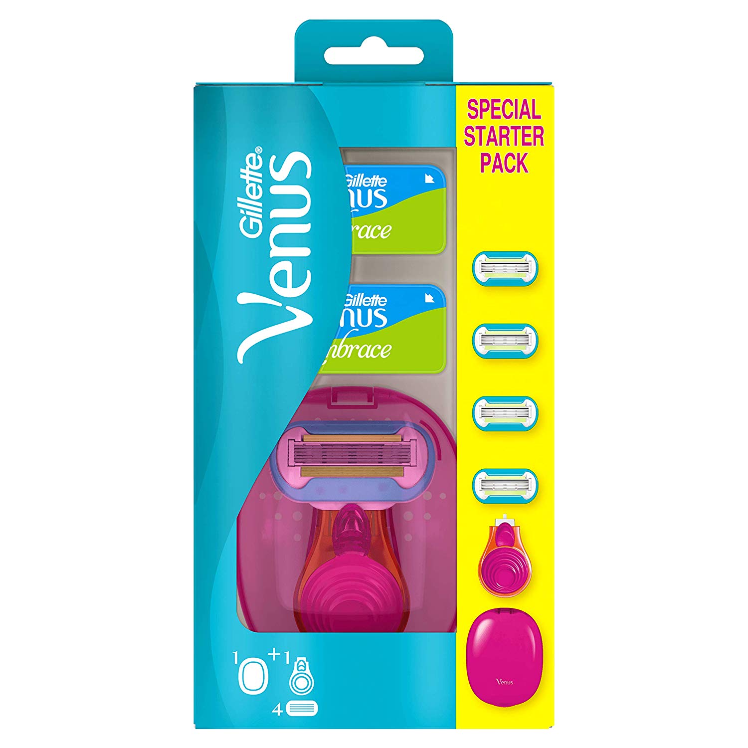 Gillette Venus Extra Smooth Snap Women’s Razor + 4 Razor Blade Refills