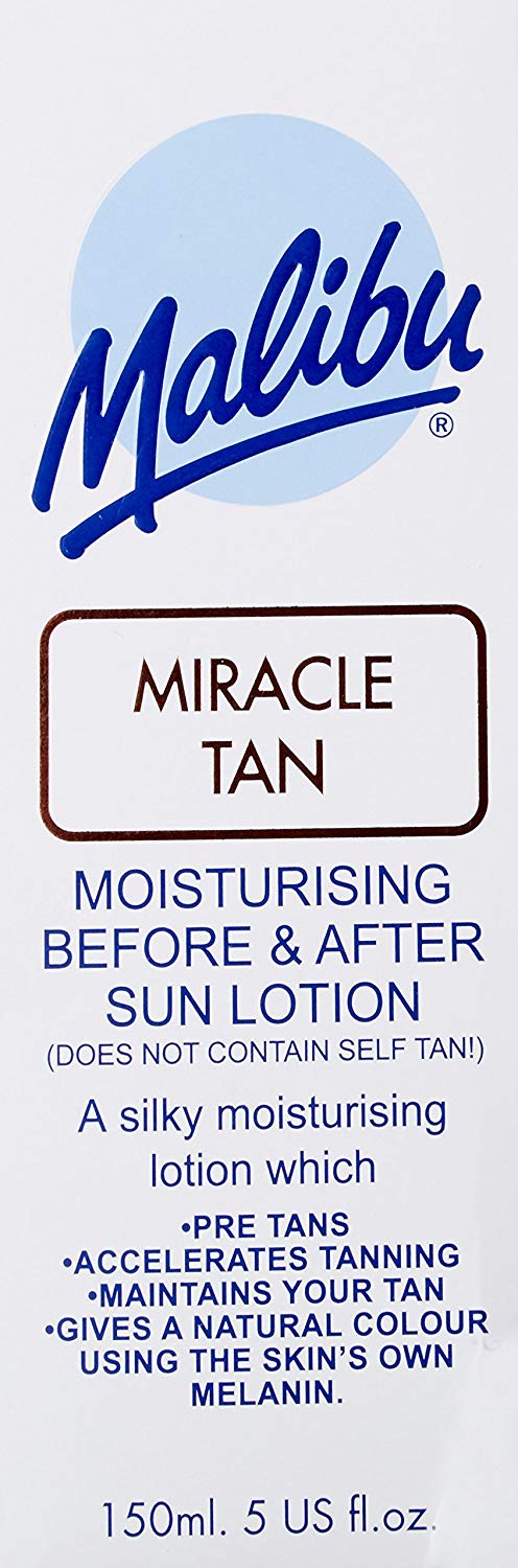 Malibu Miracle Tan Moisturising Before and After Sun Lotion, 150ml ...