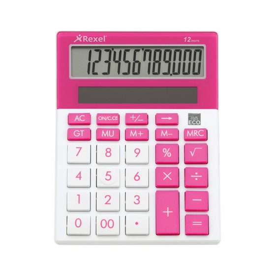 Rexel Joy Calculator - Pretty Pink