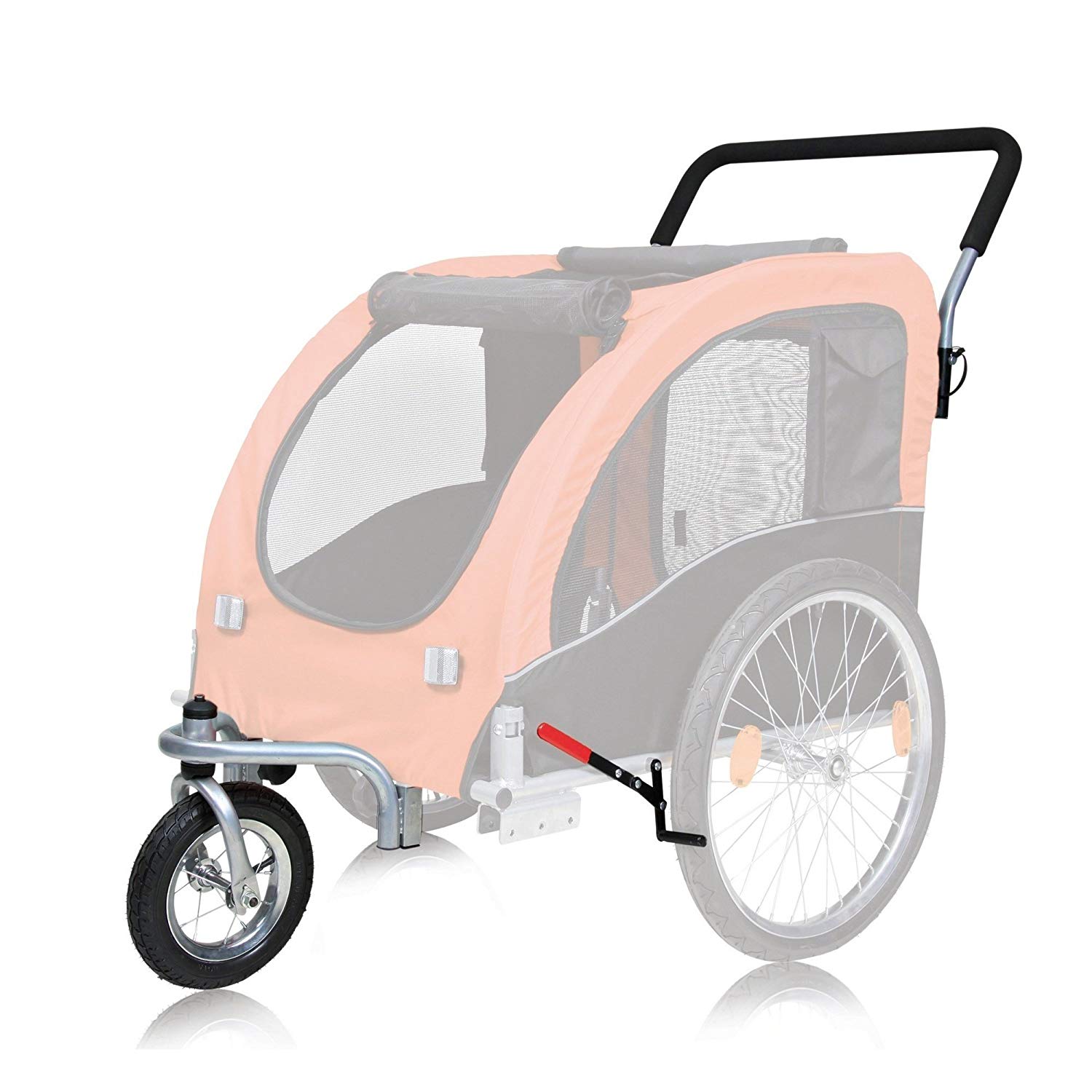 Trixie Conversion Kit for Jogging Buggy, Silver / Black, M - Image 2