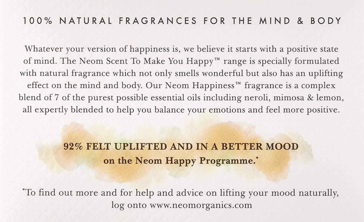 Neom- Happiness Scented Candle, Travel Size, White, 75 g (Pack of 1) - Image 3
