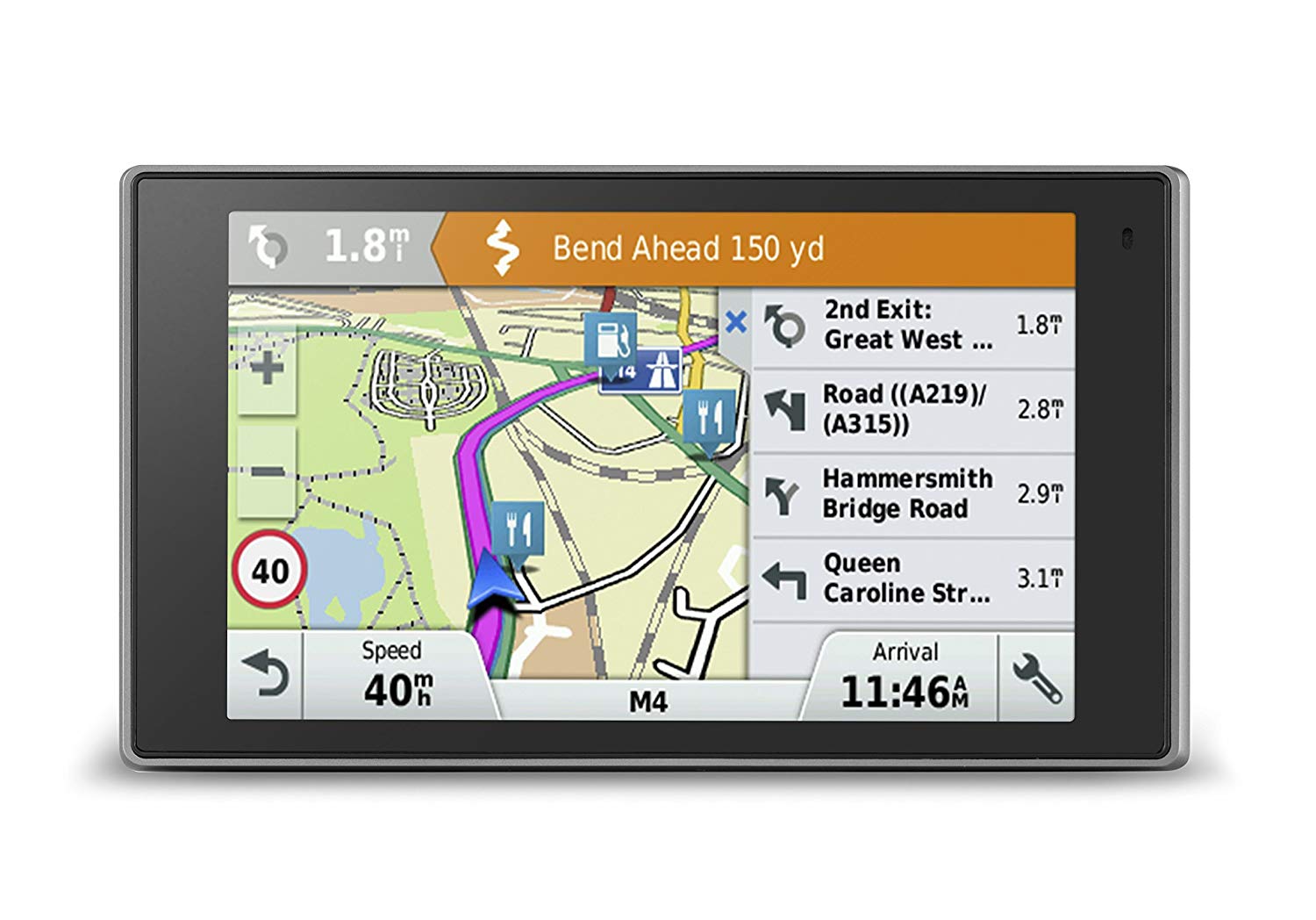 Garmin DriveLuxe 50LMT-D EU 5 inch Satellite Navigation with Lifetime Map Updates and Digital Traffic for UK, Ireland and Full Europe, Bluetooth and Magnetic Mount - Image 4