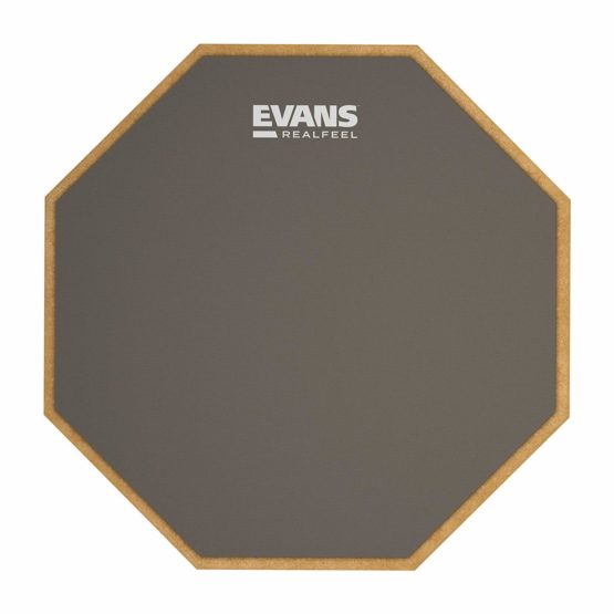 Evans RealFeel Drum Practice Pad Drum Pad Drummer Practice Pad Gum Rubber, Single Sided