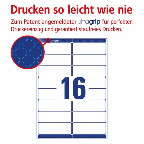 Avery L7162-100 - QuickPEEL Address Label 99x34mm L7162-100 (1600Labels) - Image 2