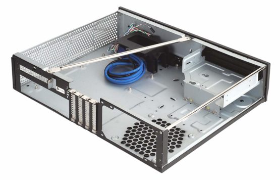 SilverStone SST-ML03B - Milo Slim HTPC Micro ATX Silent Computer Case, black - Image 3