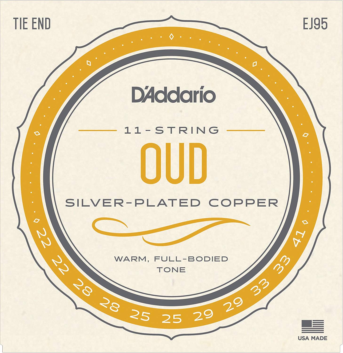 D'Addario EJ95 Oud/11-String Kit, Silver