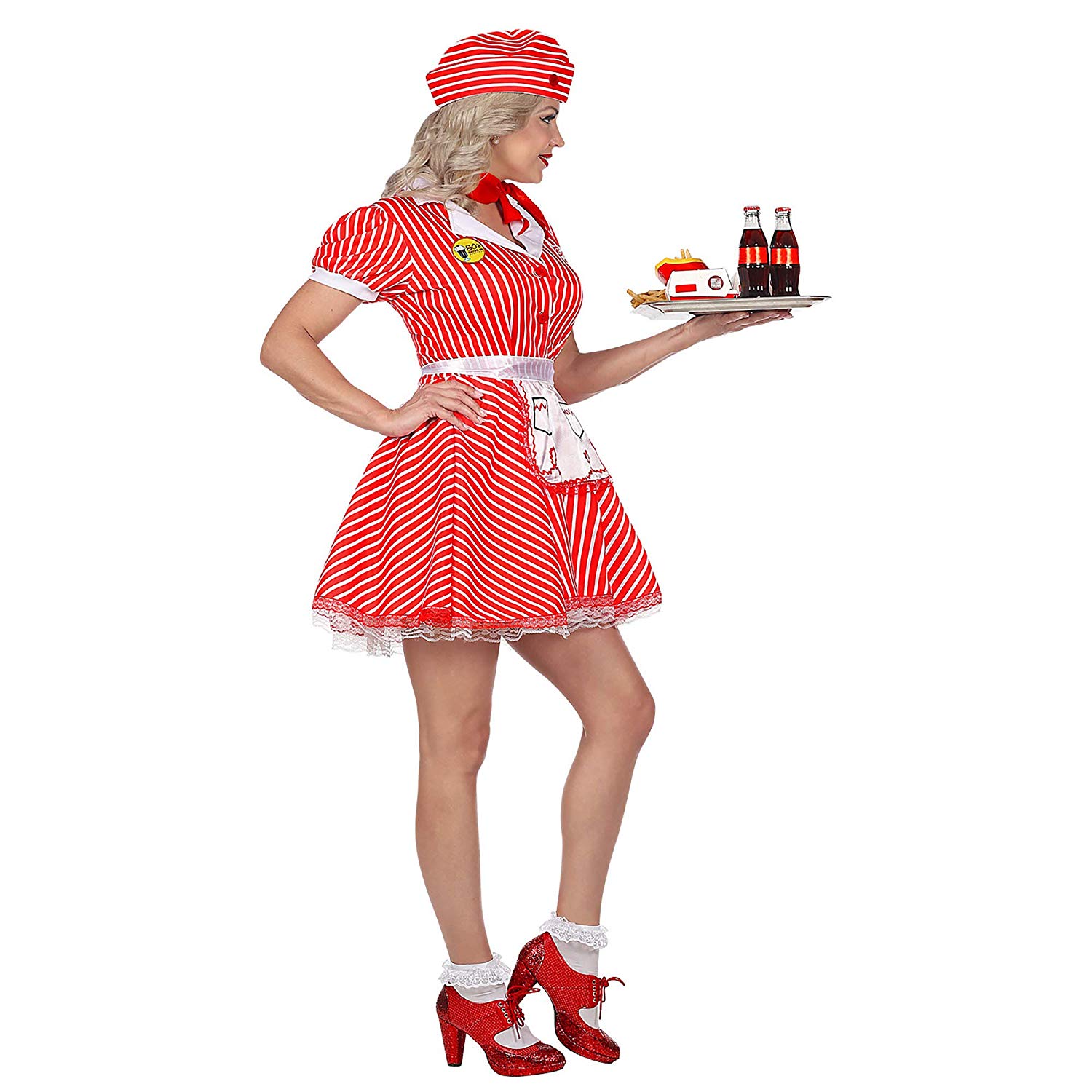 chinese dress ladies Amazon.com: Smiffys Women 50s Diner Girl Costume,Pink,XS