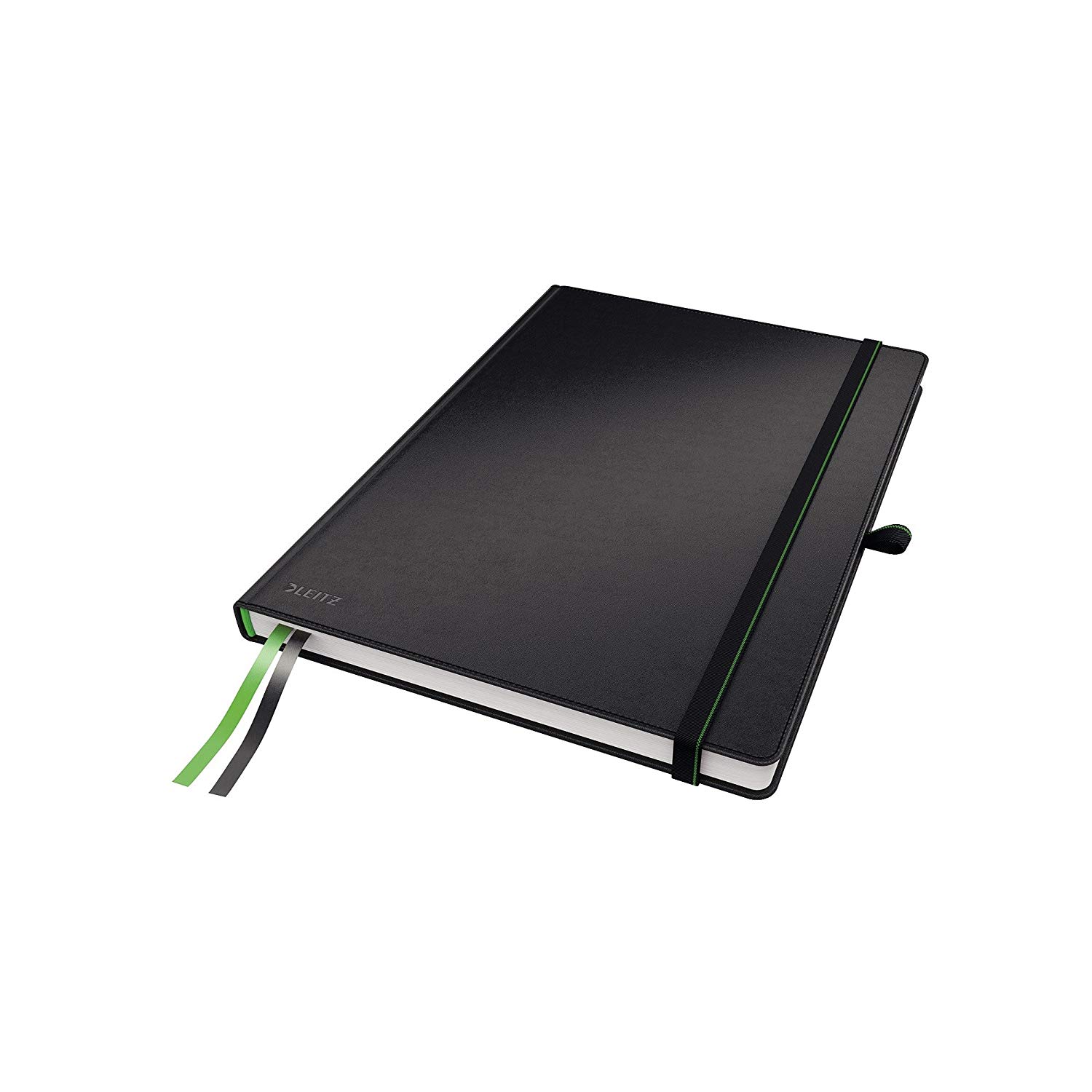 Leitz Complete Notebook A4 Lined, 160 Pages, 80 Sheets, Hardcover, 100 g/m² Paper FSC Certified, Fastener, Bookmark, Pen Loop
