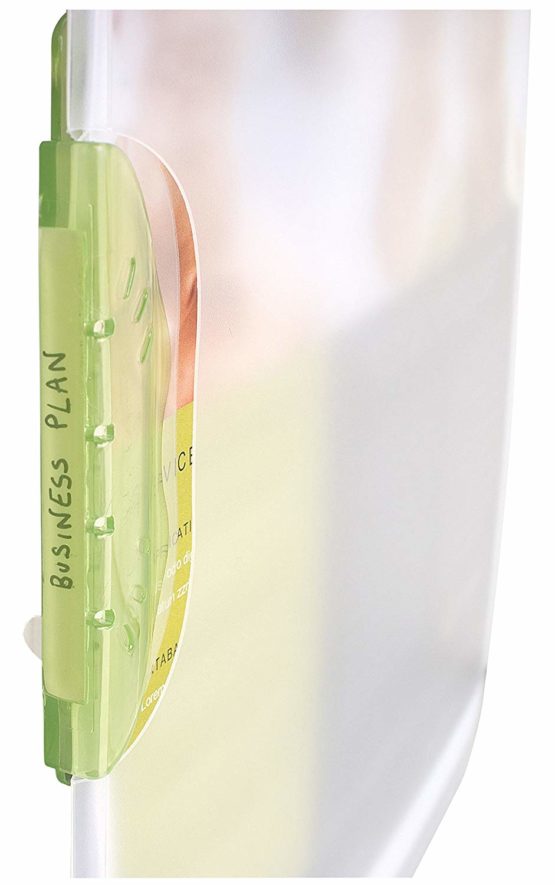 Exacompta 47600E Clip Folder Clip Design Coloured PP DIN A4 Transparent/White - Image 4