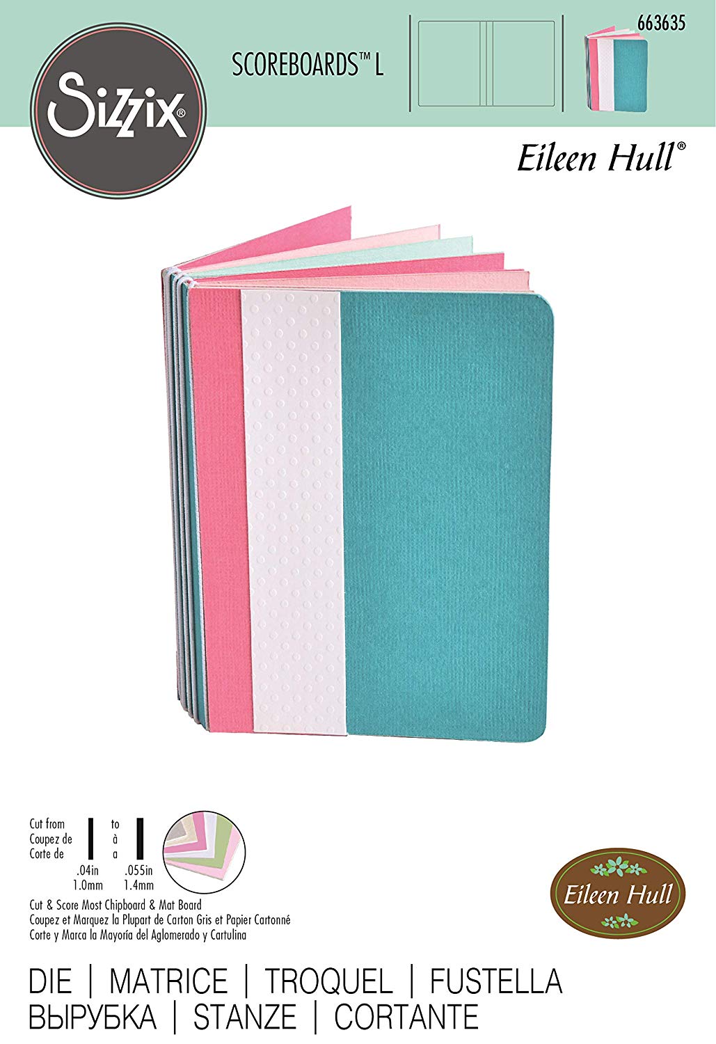 Sizzix ScoreBoards L Die Notebook, Multicolour, One size, Multi-Colour colour - Image 3