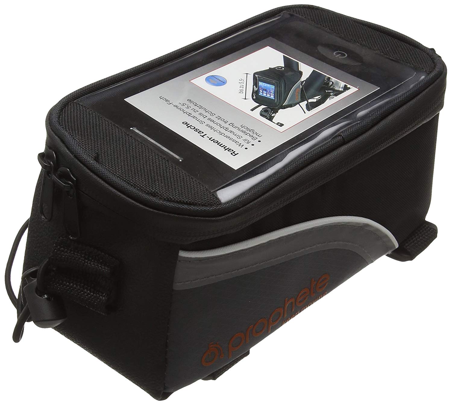 Prophete Frame Bag with Waterproof Compartment - Black