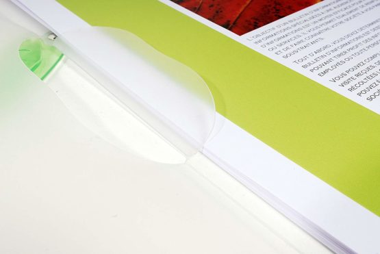 Exacompta 47600E Clip Folder Clip Design Coloured PP DIN A4 Transparent/White - Image 2