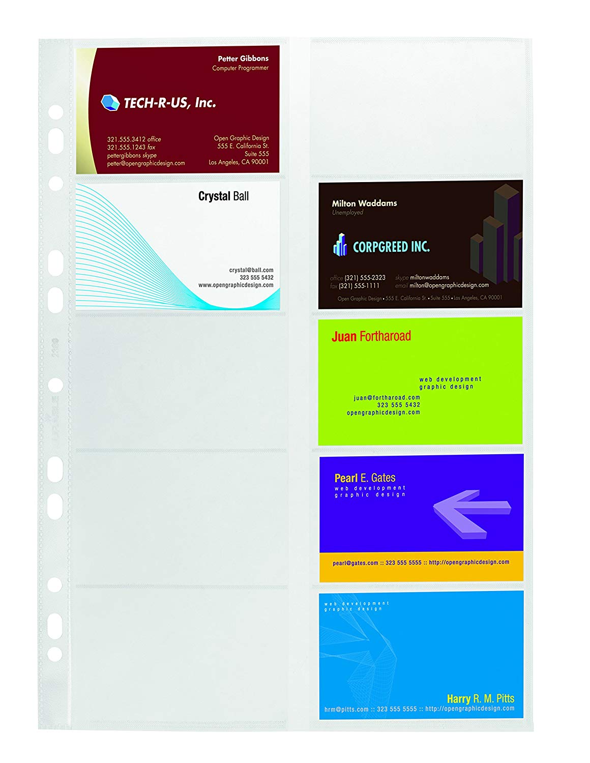 Durable Visifix Refill Set for A4 Business Card Album, transparent, DIN A4 - Image 2