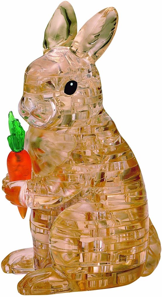 HCM Kinzel 59178 Crystal Puzzle Rabbit 41 Piece, Colourful
