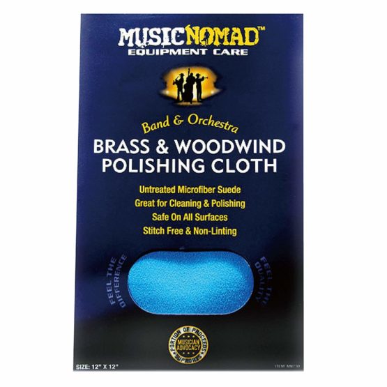 MusicNomad Brass & Woodwind Premium Microfiber Polishing Cloth (MN730)