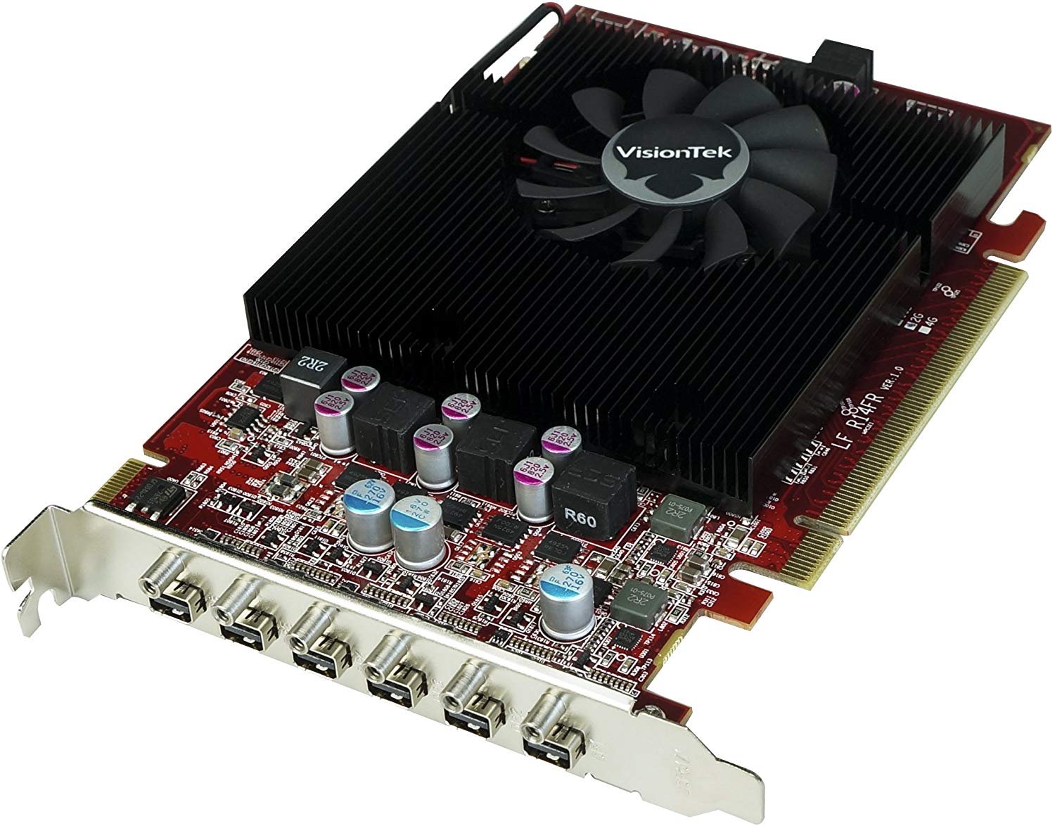 VisionTek Radeon 7750 2GB GDDR5 6 4k Monitor Graphics Card, 6 Mini DisplayPorts, AMD Eyefinity 2.0