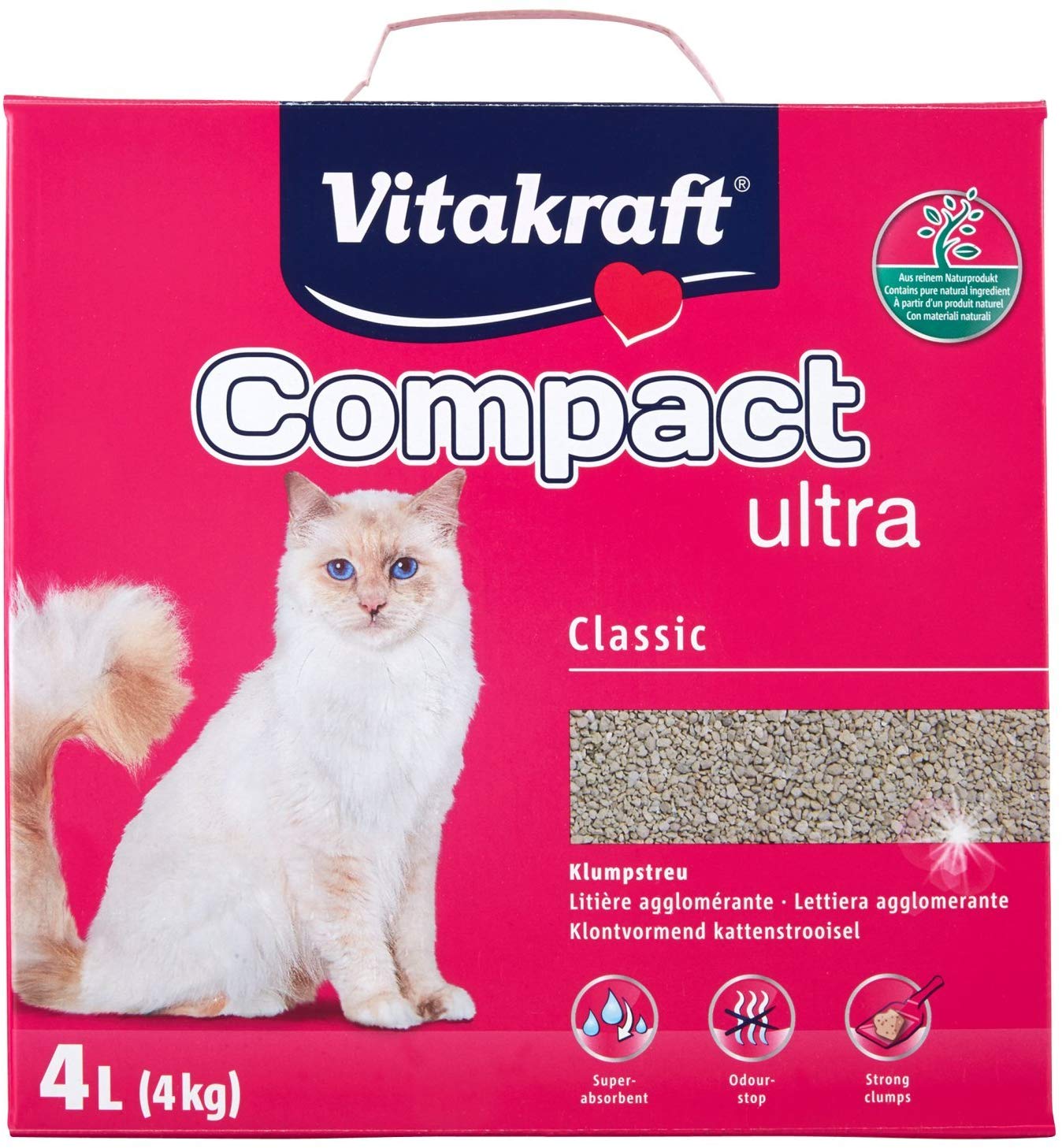Vitakraft Sand Ultra Clumping Litter for Cats 4 kg 4 KG, 4 kg (Pack of 1)