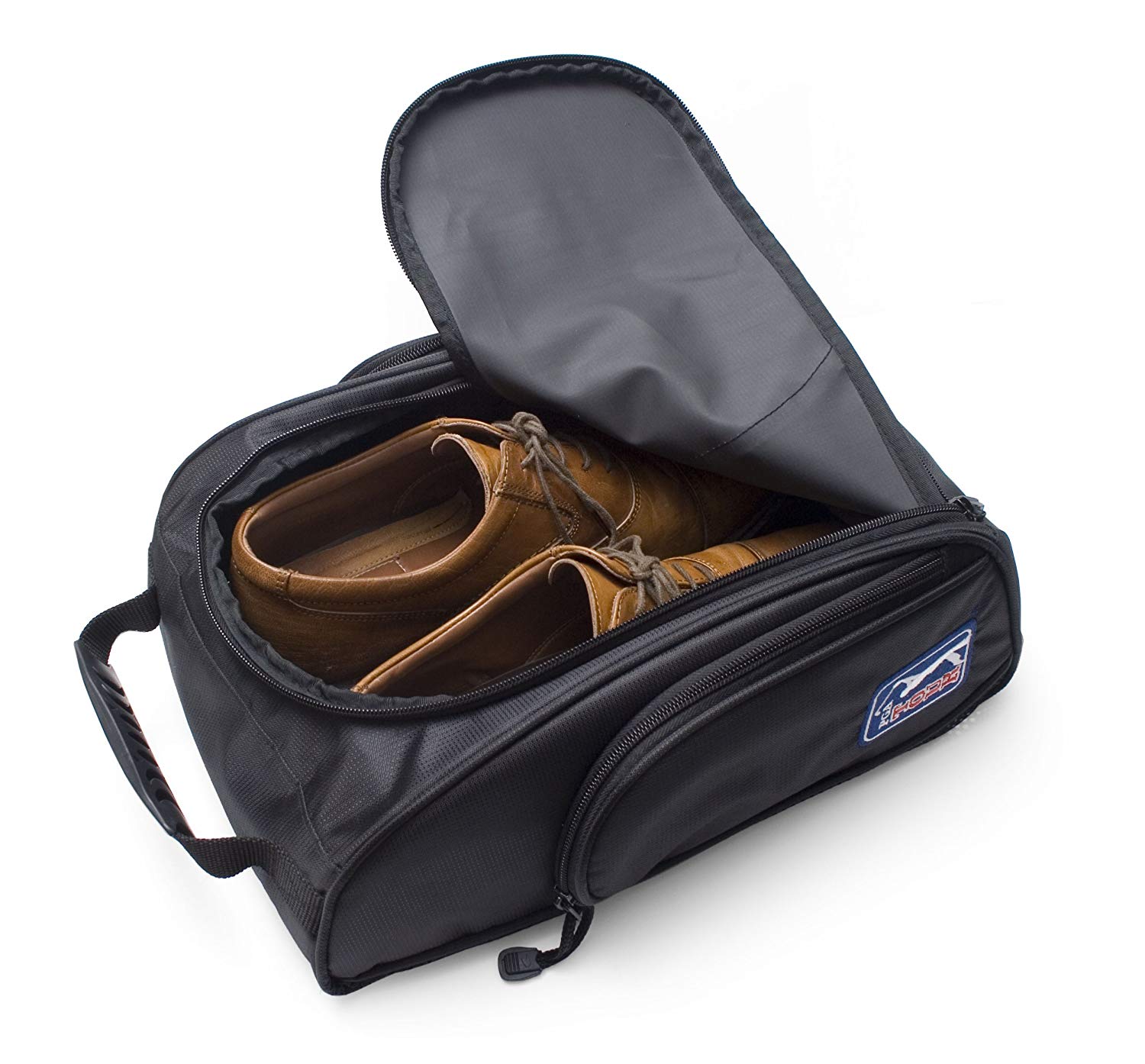 PGA TOUR Shoe Bag with Club Cleaning Set, Golf Shoes Bag for Men, Durable Golf Shoe Bags with Air Vents - Image 3