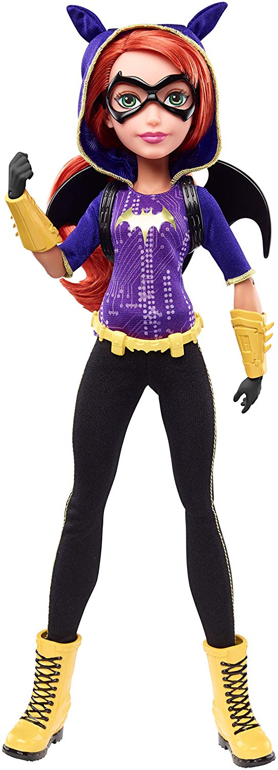 WWE 900 DLT64 DC Comics Super Hero Girl Batgirl Action Doll, with Realistic Facial Detailing