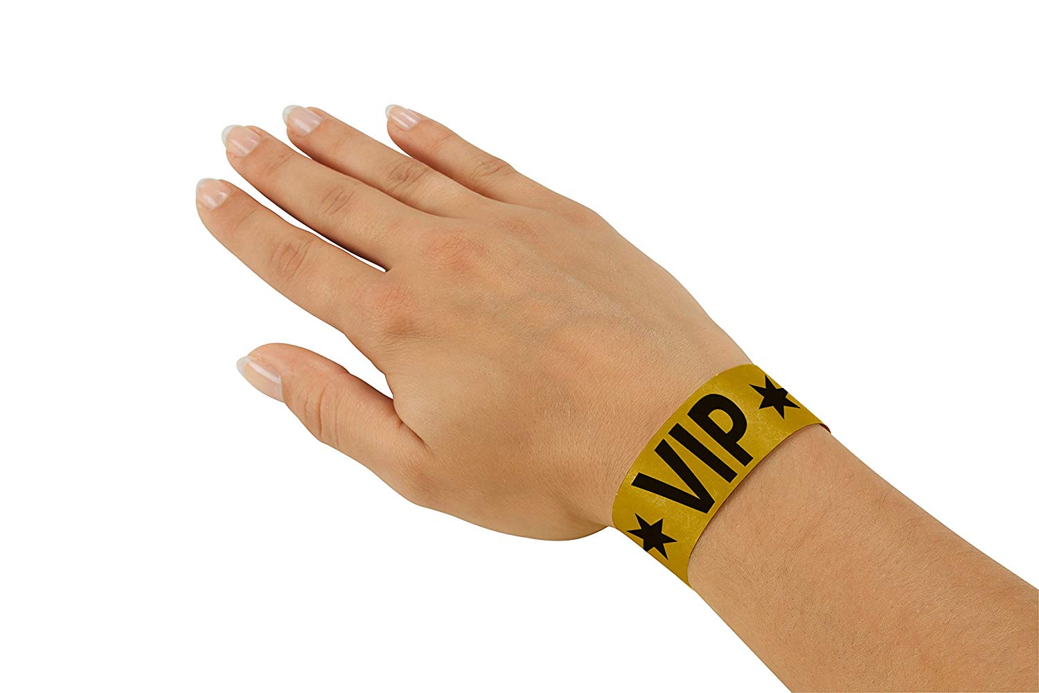 SIGEL EB217 Event Wristband, soft, 25.5 x 2.5 cm, "VIP", gold, 120 Pieces, golden VIP - Image 4