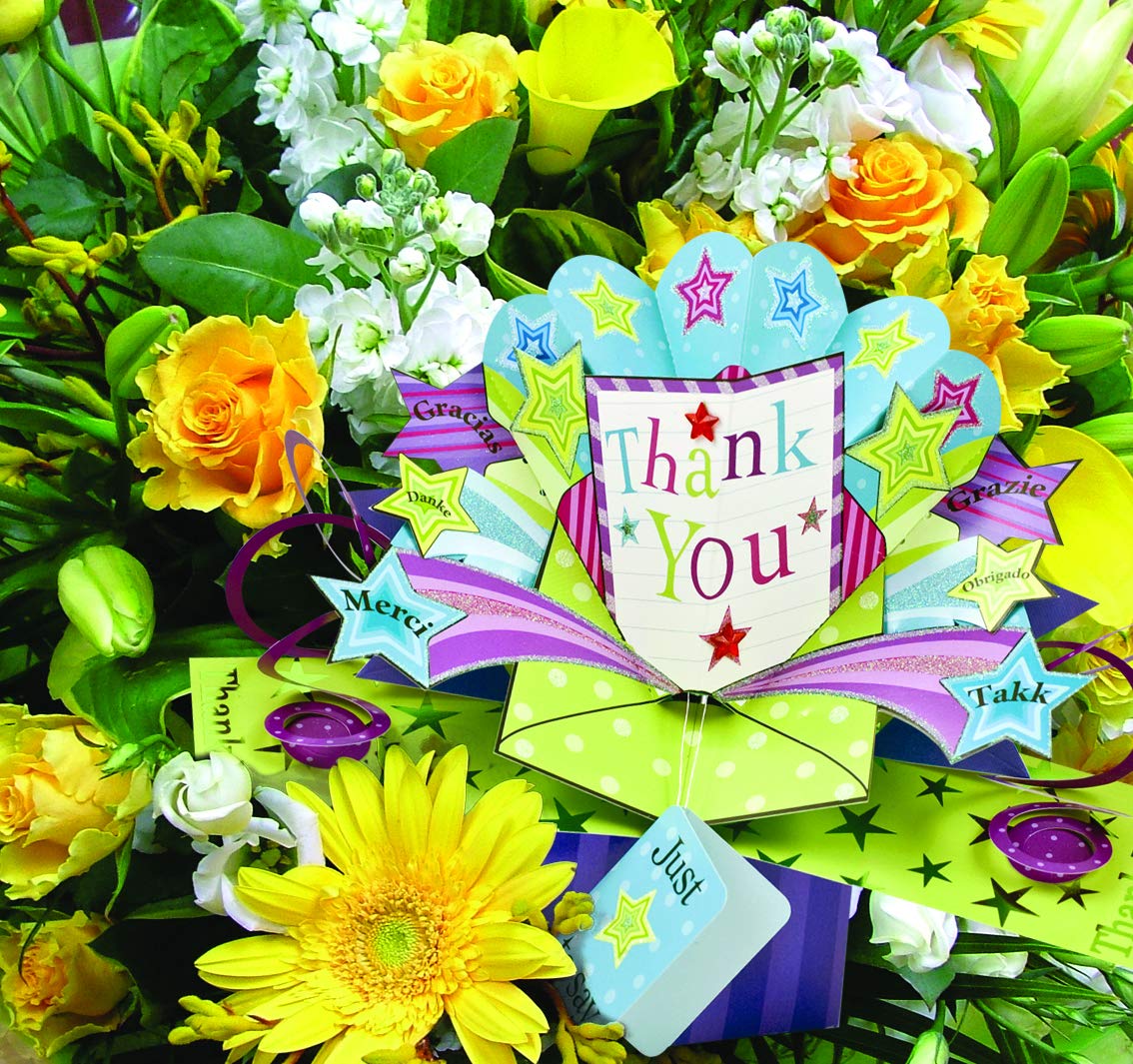 Second Nature 'Birthday Girl' Pink Shoe & Flowers Pop Up Greeting Card - POP140, 20cm x 20cm - Image 3