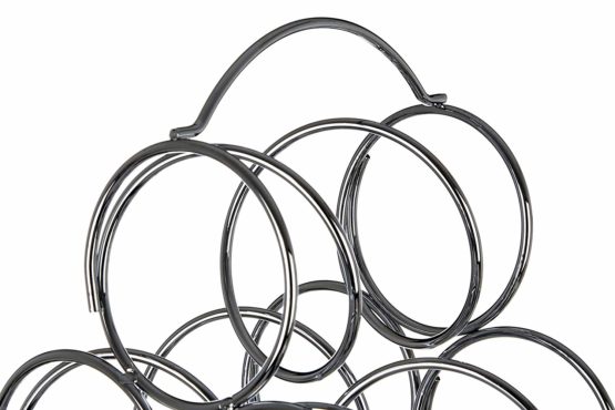 Premier Housewares 6 Bottle Wine Rack - Chrome - Image 4