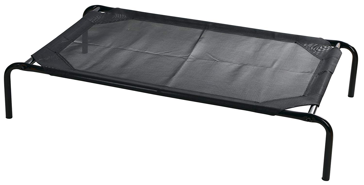 Vacation Dog Lounger, Black, 130 x 80 x 20 cm