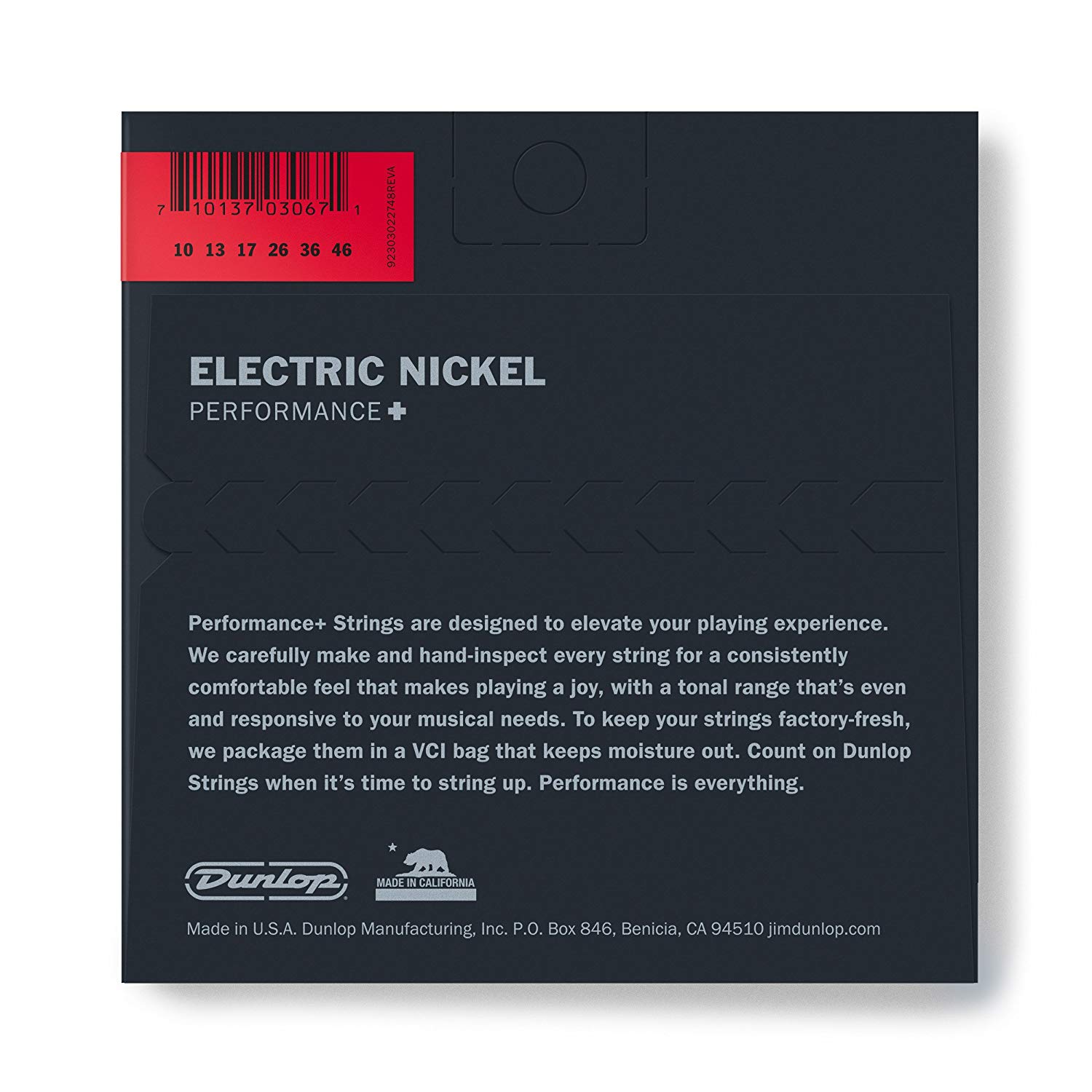 Jim Dunlop DEN1046 Medium 10-46 Nickel Electric Guitar Strings, PERFORMANCE+, Medium ( 10 - 46 ) - Image 3