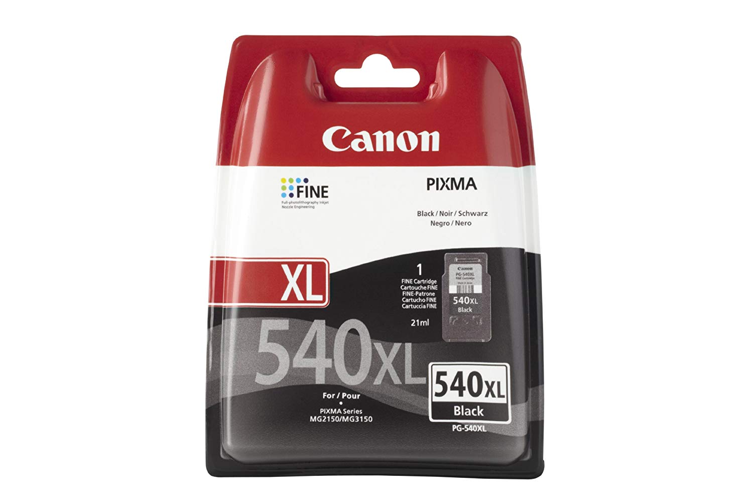 Canon Original PG-540XL Black Fine Cartridge, Medium