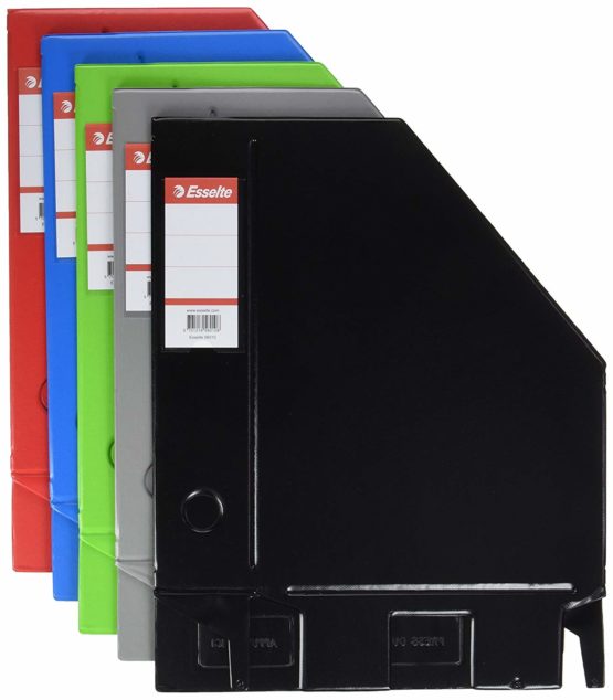 Esselte-Leitz – Cardboard and PVC A4 Magazine Rack Assorted Colours