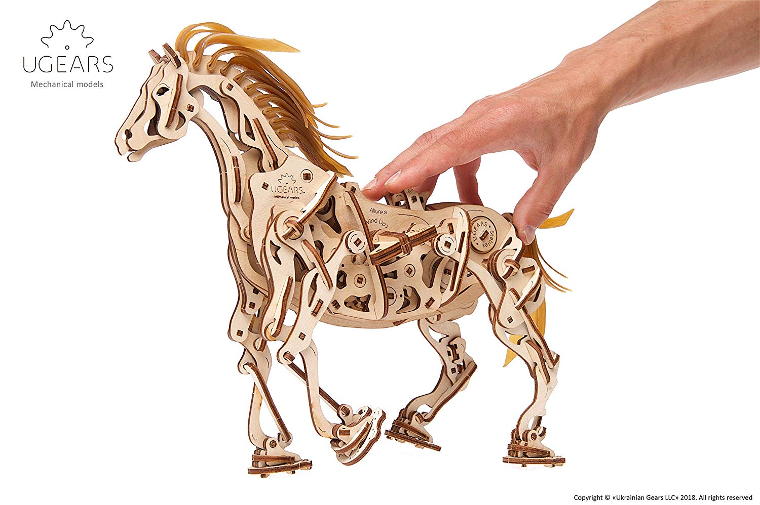 UGEARS 3d Puzzles For Adults Horse-Mechanoid Mechanical Models Wooden Puzzle Brain Teaser Construction Craft Kits For Adults DIY Puzzle Learning Toys for Teens Eco Friendly Woodcraft Building Set - Image 2