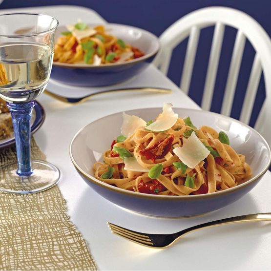 Denby 1044044 Imperial Blue 4 Piece Pasta Bowl Set, Stone, 9.5 x 23 x 23 cm - Image 2