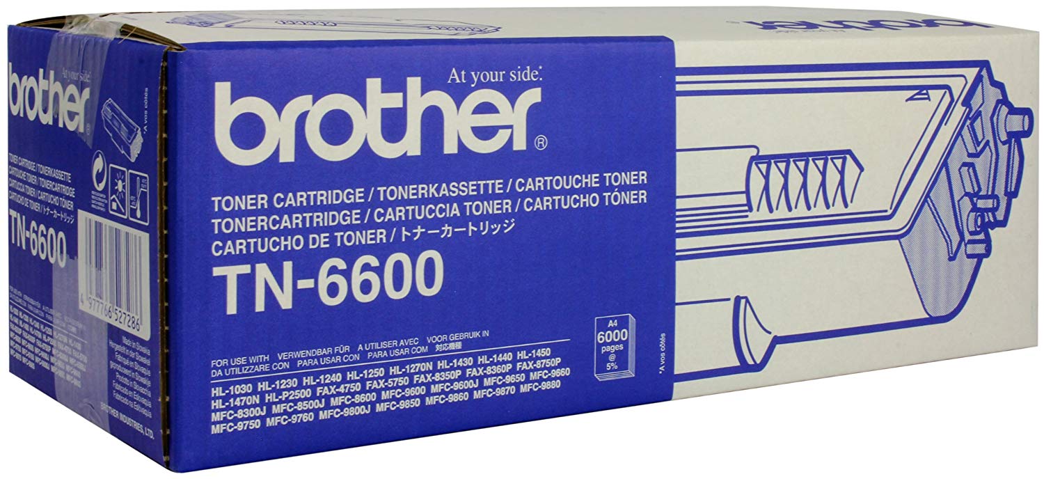 Brother TN-6600, Black, original, toner cartridge, for Brother HL-1030, 1230, 1240, 1250, 1270, 1430, 1440, 1450, 1470, P2500