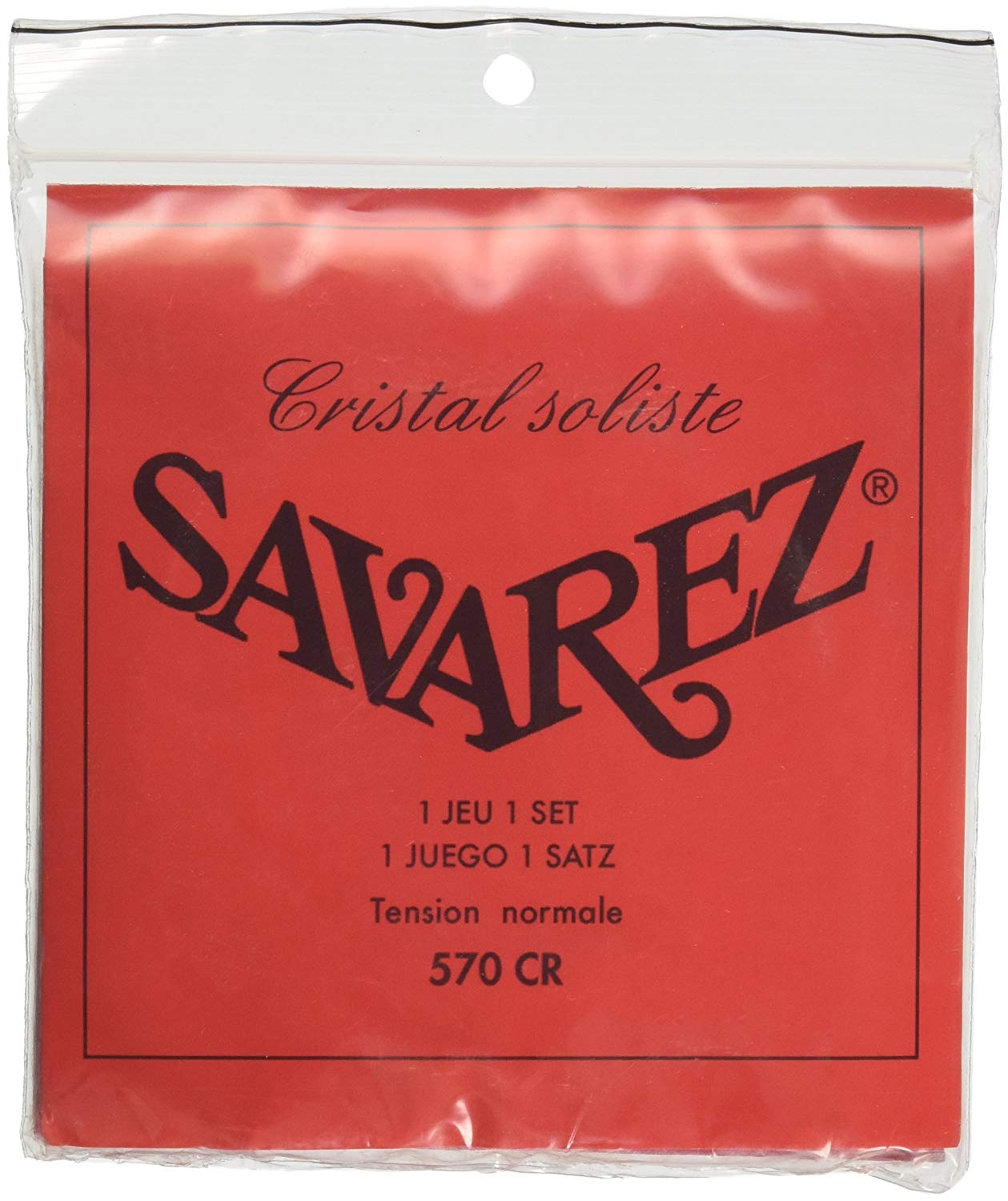 Savarez Classical Guitars Strings Alliance Cristal 570CR Set Standard Tension red, Silver, Satz standard 570CR - Image 2
