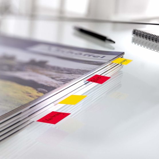 SIGEL HN496 Index Page Marker, Film, strip-size:25x43 mm, 100 strips, red + yellow - Image 4