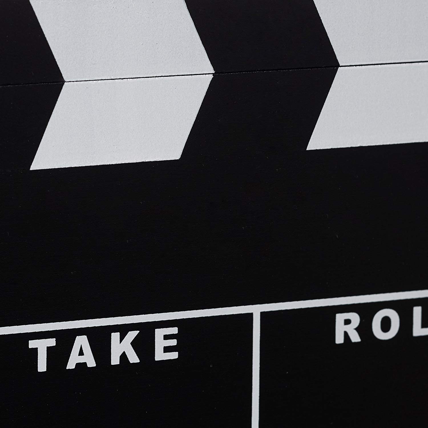 Relaxdays GmbH 10021346 Hollywood Film Directors Clapperboard, Black, White, 26 x 30 cm - Image 3